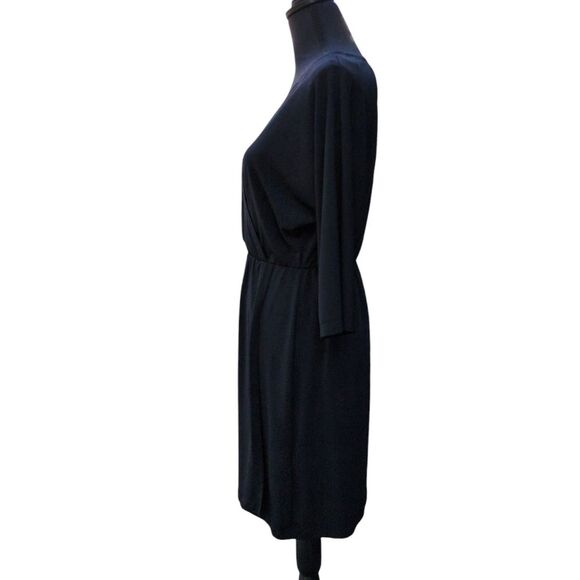 Basic/Basique Black Wrap Dress - Size Small - Picture 2 of 5
